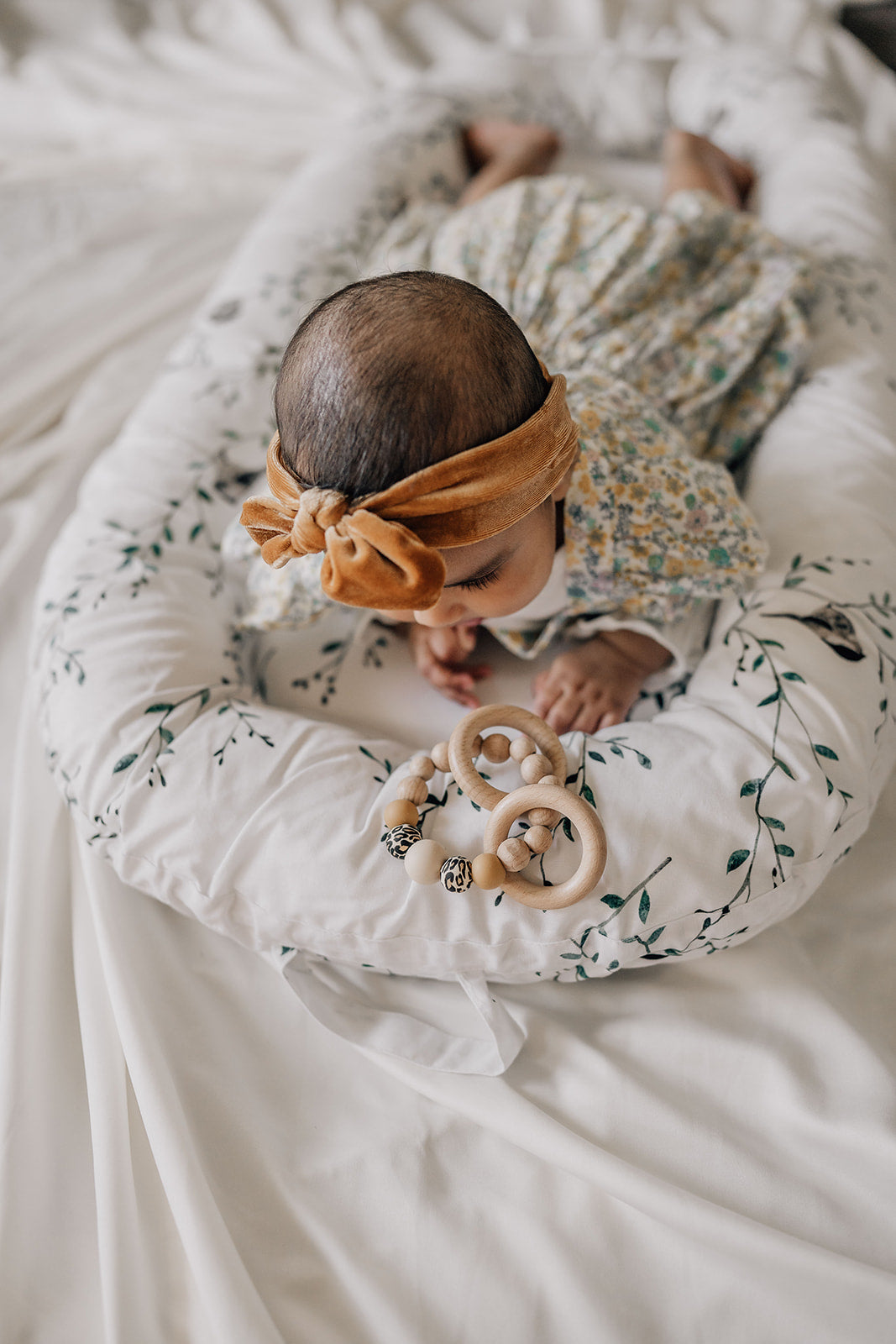 Organic Cotton Baby Nest - Wild Birds