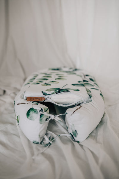 Organic Cotton Baby Nest - Silver Dollar