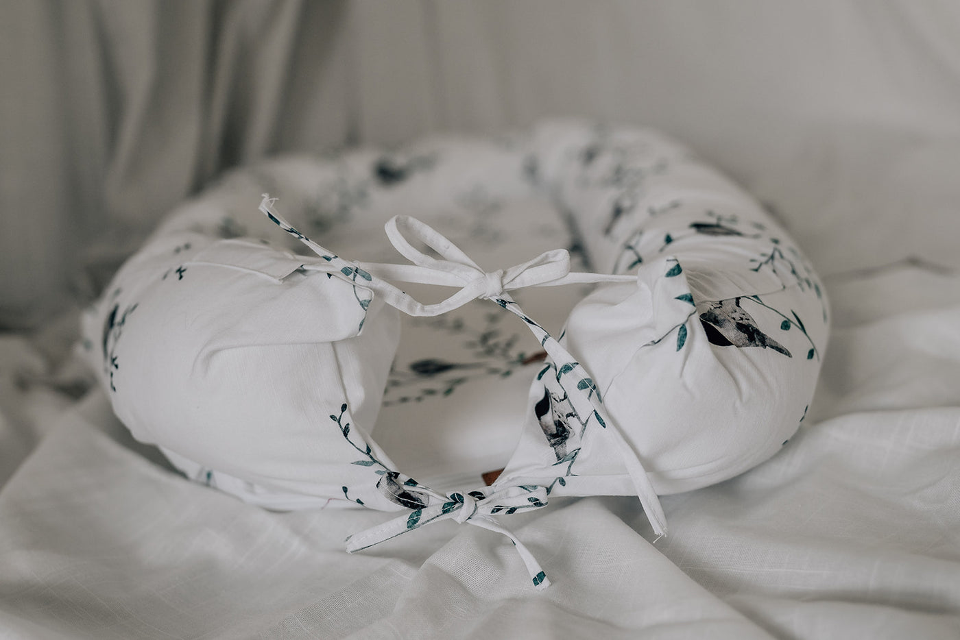 Organic Cotton Baby Nest - Wild Birds