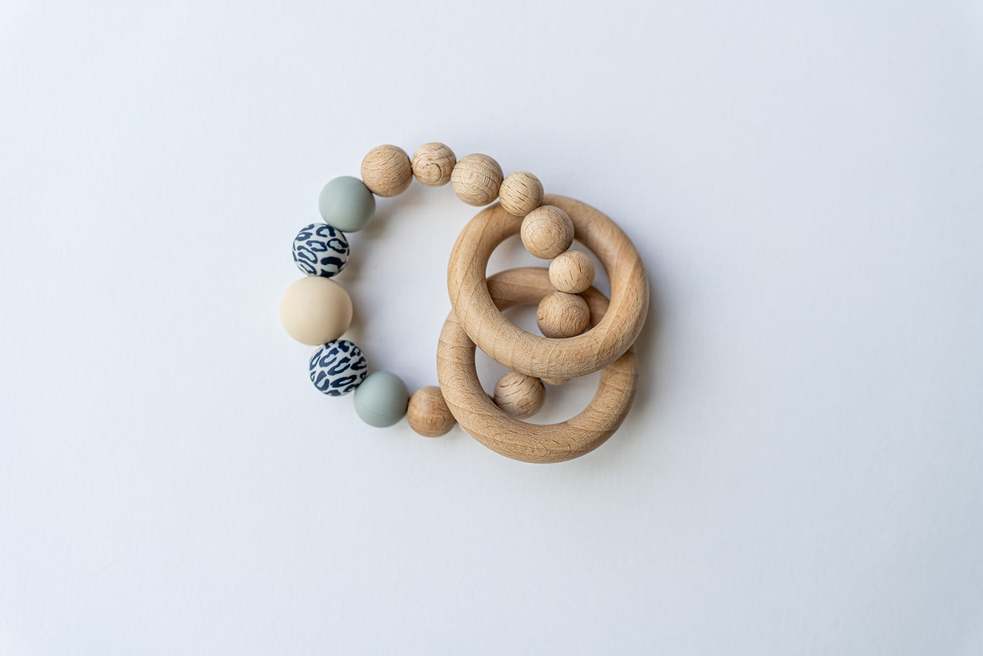 Beechwood Blue Leopard Teether