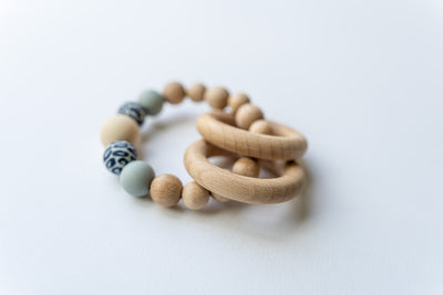 Beechwood Blue Leopard Teether