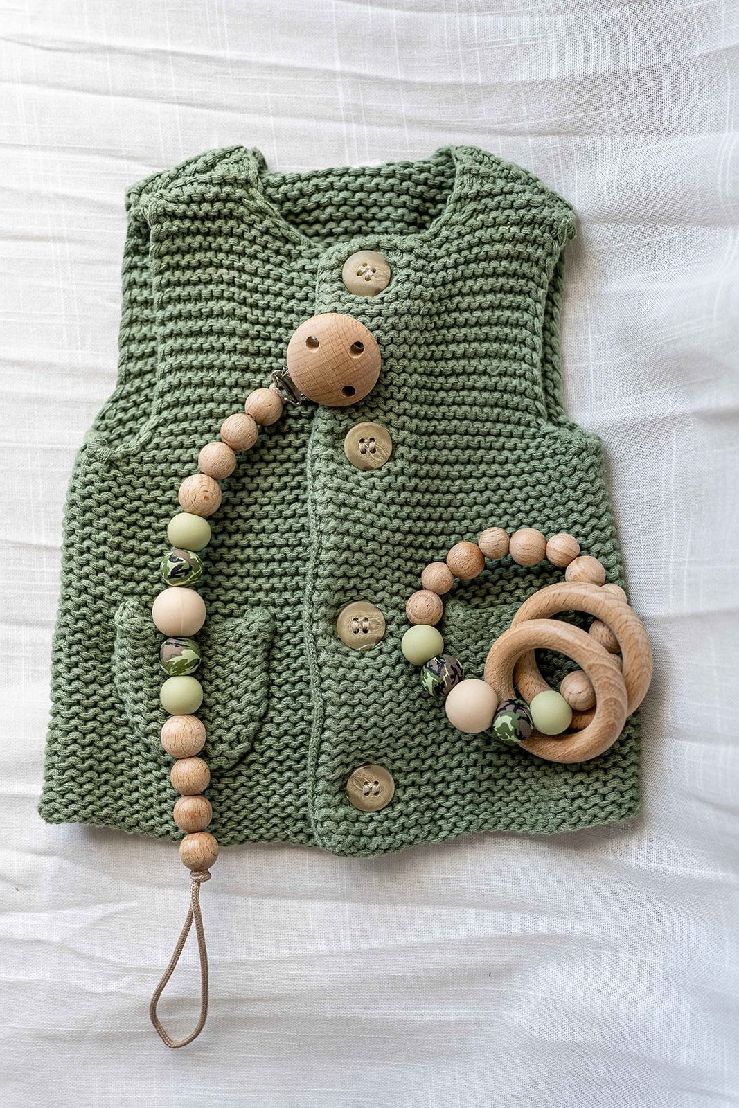 Beechwood Camo Pacifier Chain
