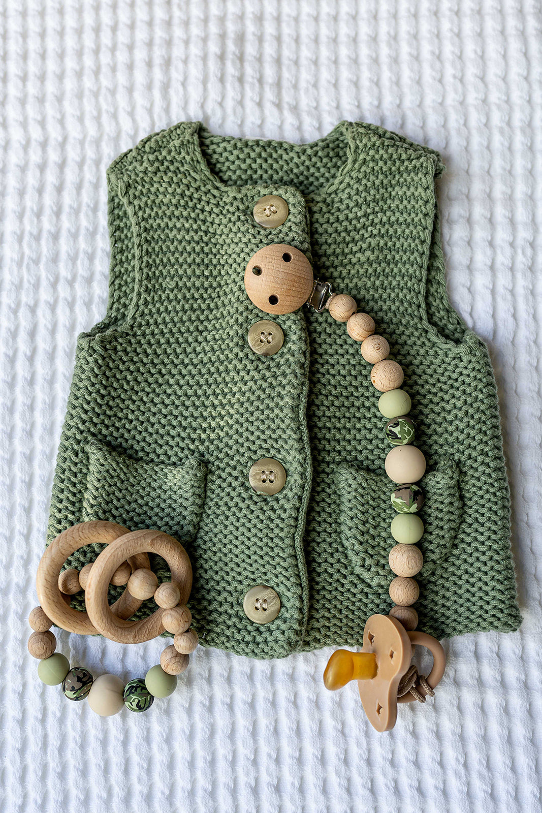 Beechwood Camo Pacifier Chain