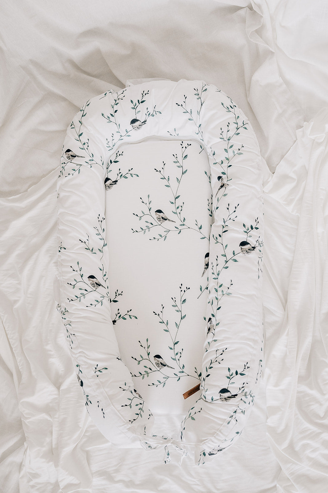 Organic Cotton Baby Nest - Wild Birds