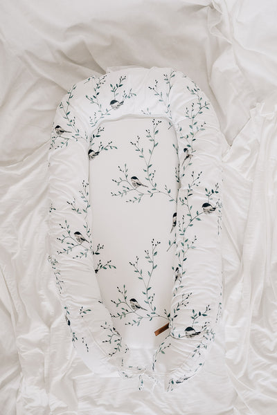 Organic Cotton Baby Nest - Wild Birds