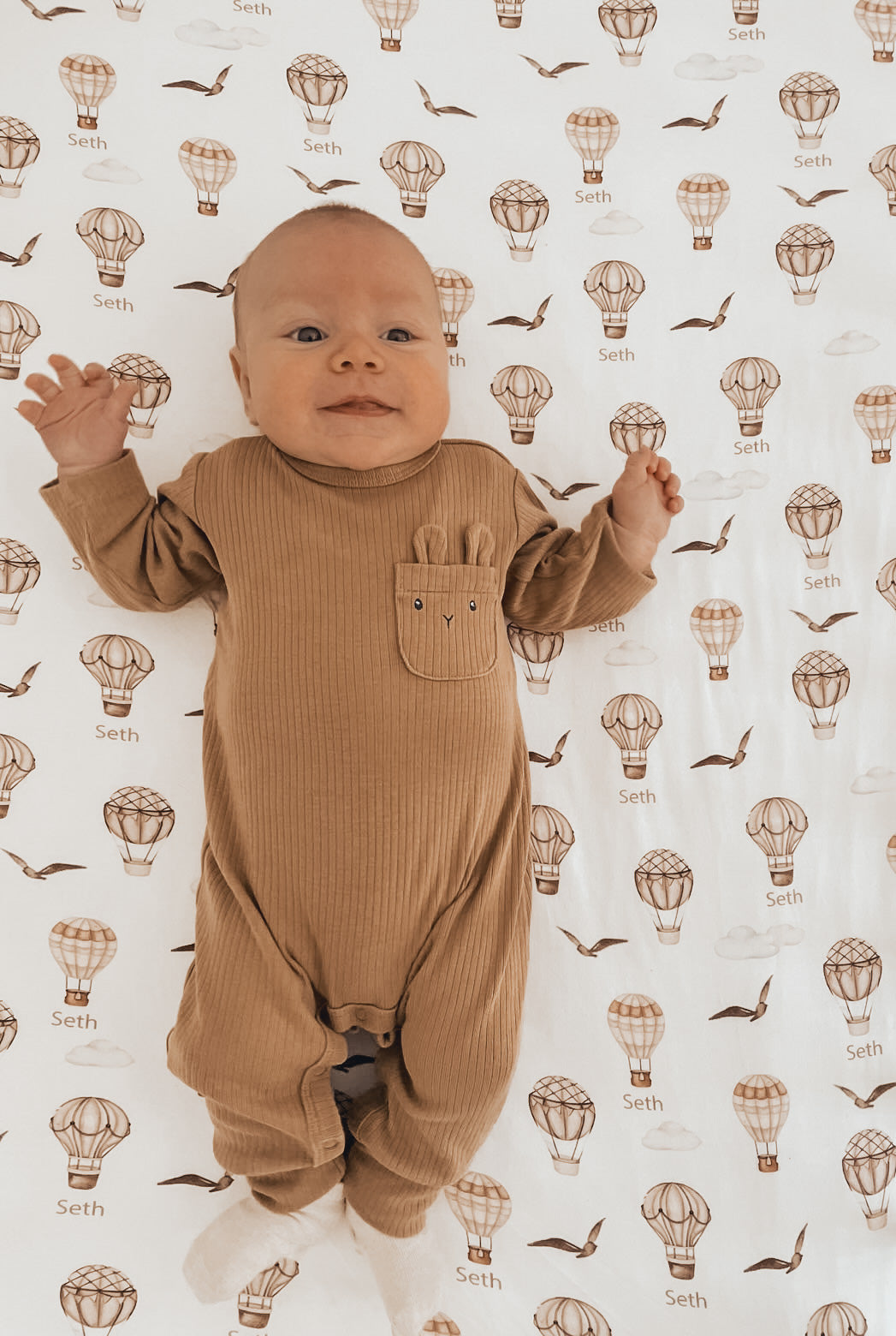 In The Sky Cot Sheet