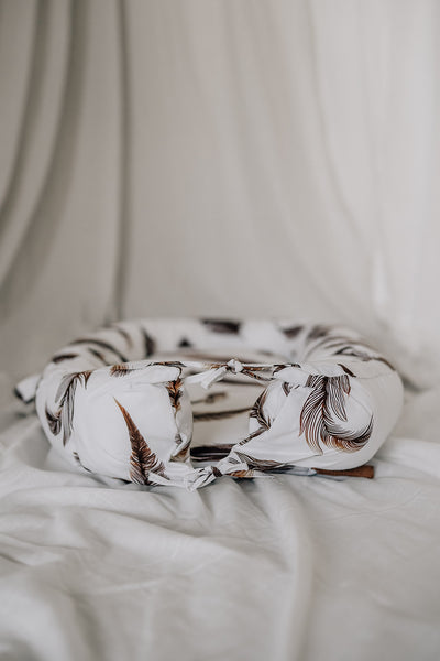 Organic Cotton Baby Nest - Feathers In The Mist