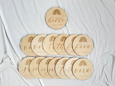 Milestone Set | 14 Pieces | My Rainbow Baby